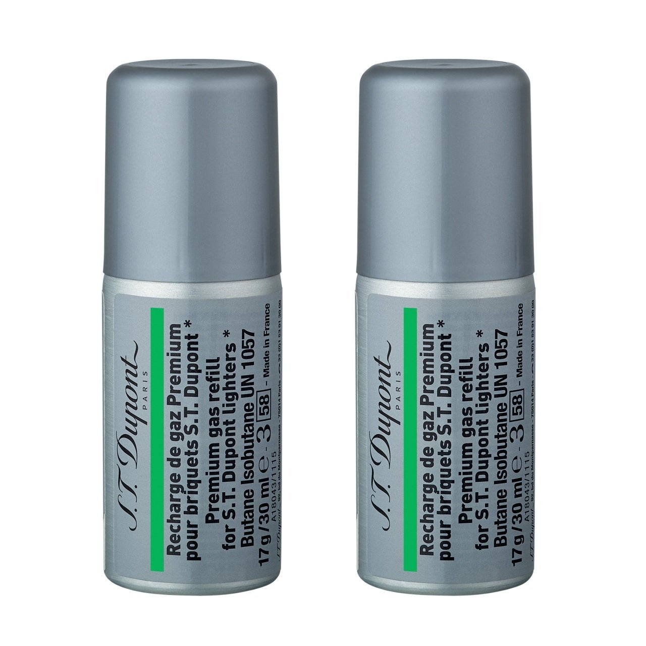 S.T. Dupont Yeşil Çakmak Gazı 5 Dolum 000433 - 2'Lİ PAKET