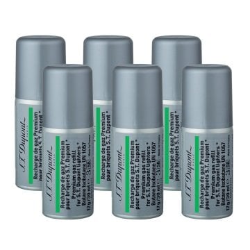 S.T. Dupont Yeşil Çakmak Gazı 5 Dolum 000433 - 6'LI PAKET