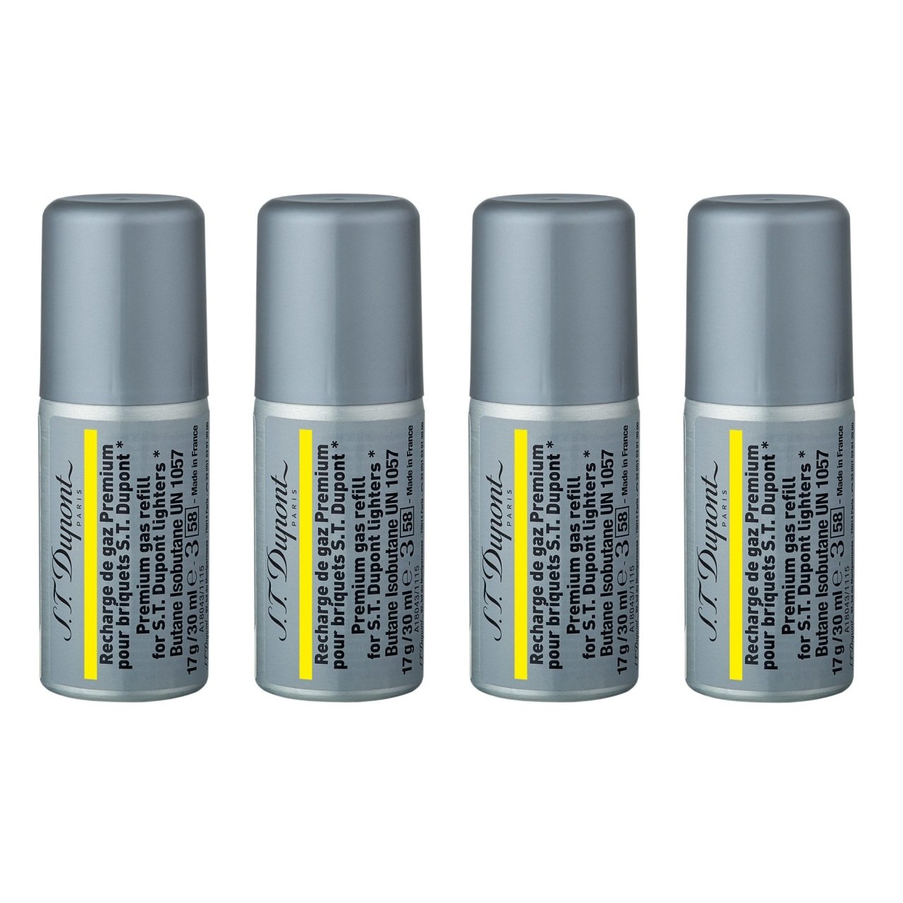 S.T. Dupont Sarı Çakmak Gazı 5 Dolum 000432 - 4'LÜ PAKET