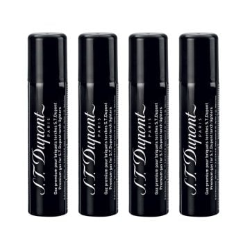 S.T. Dupont Siyah Çakmak Gazı 000430 - 4'LÜ PAKET