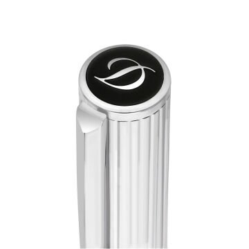 S.T. Dupont Initial Silver & Siyah Lacquer Dolma Kalem 270201