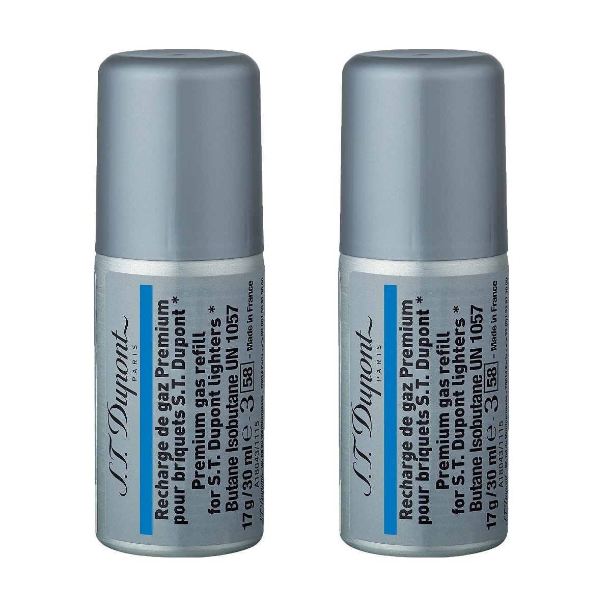 S.T. Dupont Mavi Çakmak Gazı 5 Dolum 000434 - 2'Lİ PAKET