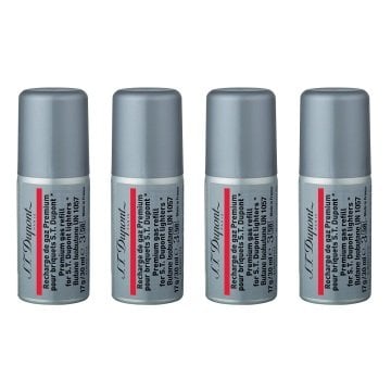 S.T. Dupont Kırmızı Çakmak Gazı 5 Dolum 000435 - 4'LÜ PAKET