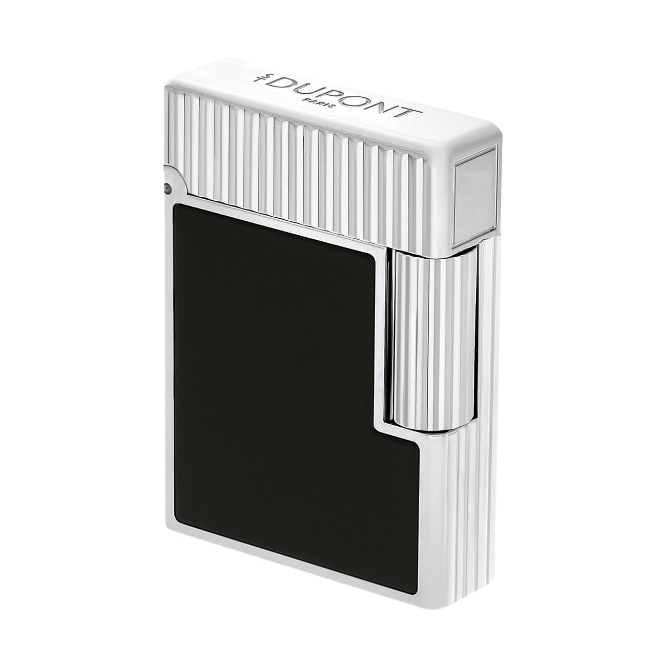 S.T. Dupont Ligne 1 Siyah Lacquer & Silver Çakmak C14121