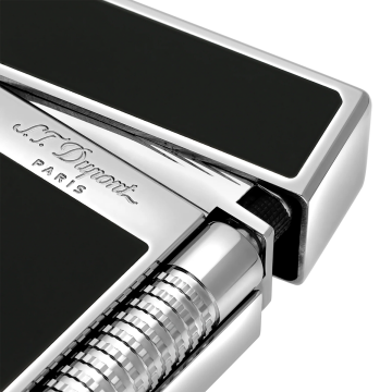S.T. Dupont Le Grand Siyah Lacquer & Silver Çakmak C23010
